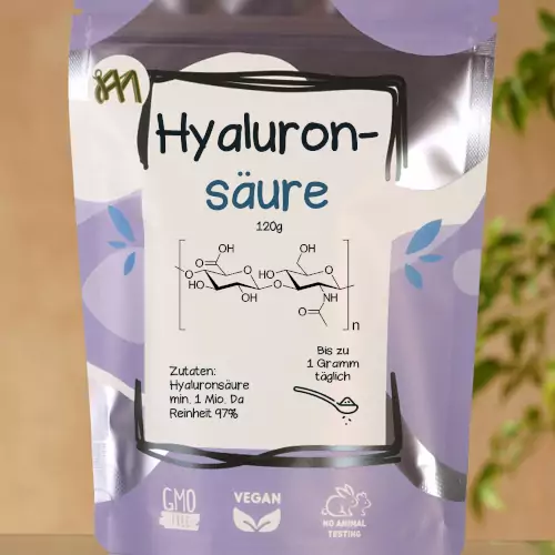 Hyaluronsäure in einer gasdichten Verpackung mit Dampfsperre