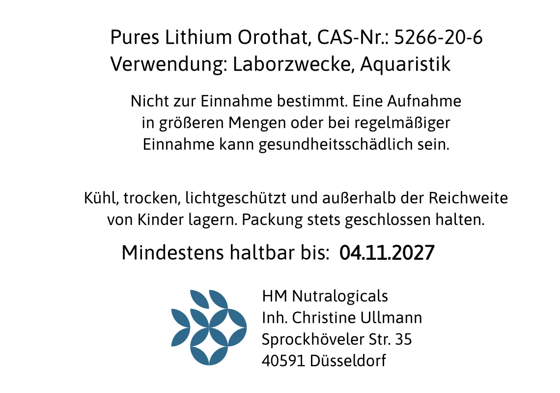 lithium orotat sicherheitshinweise